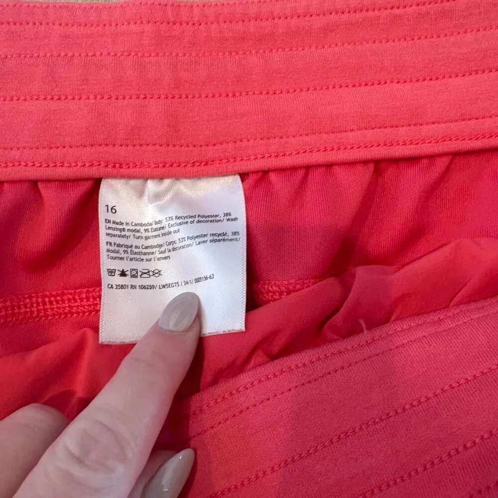 ** Lululemon athletica Softstreme high Rise pants Desert Rose pink size 16